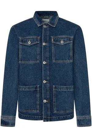 Pepe Jeans Worker Jacket Pm403003 Giacca di Jeans, (Denim-HW5), S Uomo