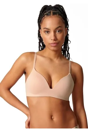 Skiny Da. Triangel Gepaddet Reggiseno, Oscurante, Beige, 80B Donna