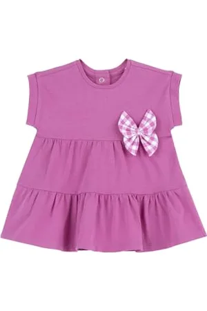 chicco Vestito Neonata, Vestito Rosa a Maniche Corte, in Morbido Cotone, Designed in Italy, Abbigliamento Neonata 0-24 Mesi, Idee Regalo Nascita