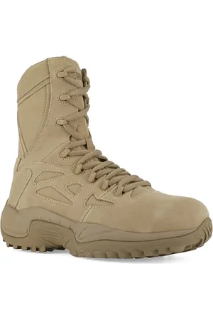 Reebok Stivali da uomo a risposta rapida rapida rapida con cerniera laterale, 15,2 cm, marrone chiaro, 48 EU, , 47 EU