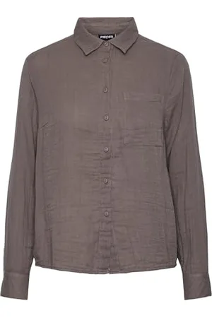 Pieces® Pckappel-Maglietta LS Camicia a Maniche Lunghe, , S Donna