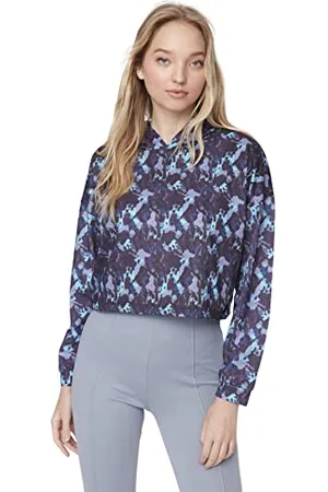 Trendyol Felpa con Colletto in Piedi Paisley Regular Maglia di Tuta, , XS Donna
