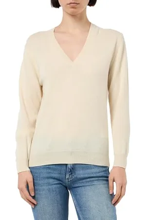 Benetton Maglia Scollo V M/L 1002d4488, Maglione Donna, , XS