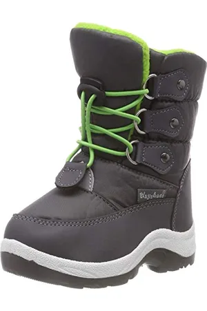 Playshoes Winter-Bootie/Stivaletto Invernale, Unisex - Bambini e ragazzi, Verde (Verde Per Allacciare), 22/23 EU