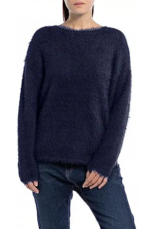 Replay DK3572.000.G23526, Maglione Donna, (Blue 085), XS
