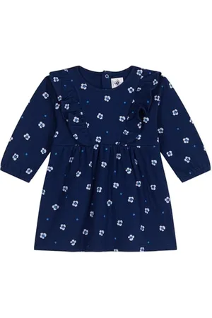Petit Bateau A0cv0 Abito A Maniche Lunghe, , 3 Anni Bimba
