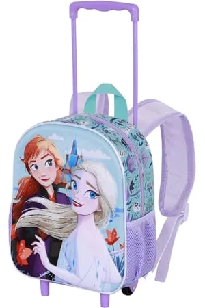Disney Frozen 2 Spring-Zainetto 3D con Ruote Piccolo, Blu, 26 x 34 cm, Capacità 7 L