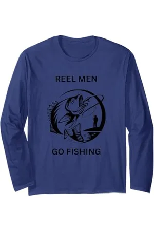 Damy La pesca è per gli uomini mulinello Maglia a Manica