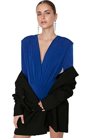 Trendyol Body in Tessuto Tinta Unita Camicia, , 44 Donna