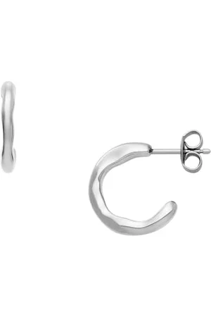 Skagen Orecchini da donna in acciaio inox con chiusura a spina, 1.54Lx1.5Wxcm, Acciaio inossidabile, Nessuna pietra preziosa