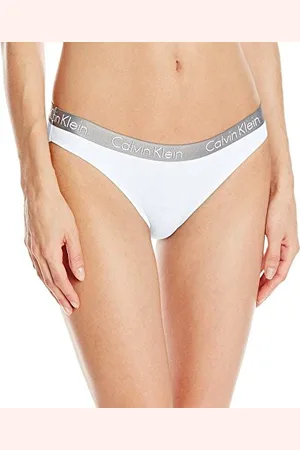 Calvin Klein Slip Bikini Modellanti Donna Cotone Elasticizzato, (White), XS