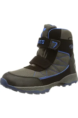 LICO Pelle V, Stivali da Neve, Grigio, Nero, Blu, 39 EU