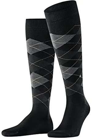 Burlington Manchester M Kh cotone al ginocchio fantasia 1 paio, Calzini lunghi Uomo, , 40-46
