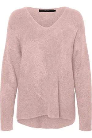 VERO MODA Vmcrewlefile LS V-Neck Blouse Noos Maglione, , S Donna