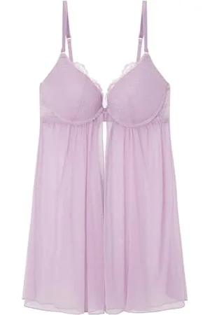 Women secret Gorgeous Lilac Lace Push-up Babydoll Reggiseno, , 95B Donna