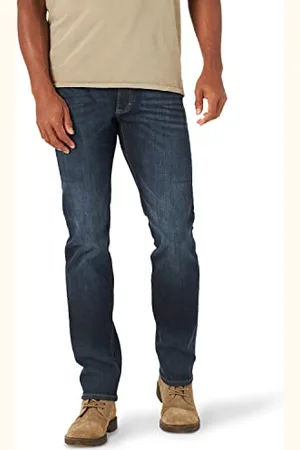 Lee Jeans da Uomo Extreme Motion, Slim, Dritti, 33W x 32L