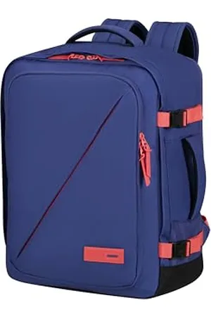 American Tourister Take2Cabin - Bagaglio da cabina EasyJet 36 x 20 x 45 cm, 38 L, 0,70 kg, Bagaglio a mano, Zaino per aereo M Underseater, Viola/Rosa