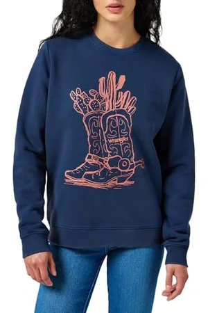 Wrangler Felpa Regolare Maglia di Tuta, , XS Donna