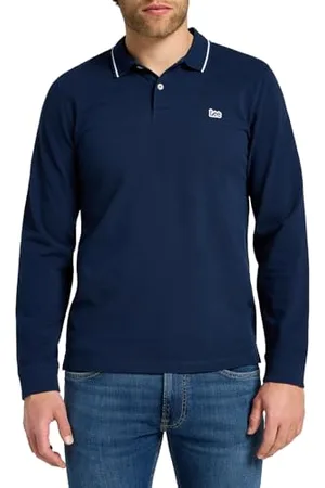 Lee LS Pique Polo, (Mood Indigo), S Uomo