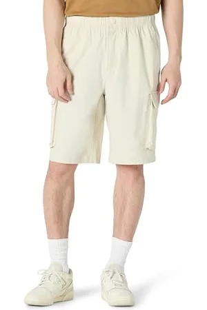 Amazon Pantaloncini Cargo Lunghi da 28 cm, vestibilità Ampia Uomo, , L