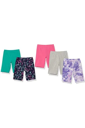 Amazon Pantaloncini da Ciclismo Midi (in precedenza Spotted Zebra) Bambine e Ragazze, Pacco da 5, , 11-12 Anni