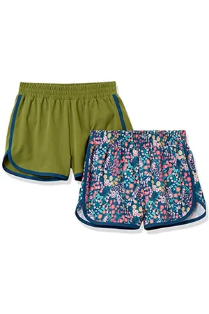Amazon Pantaloncini da Corsa Bambine e Ragazze, Pacco da 2, , 10 Anni