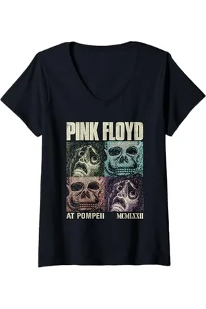 Pink Floyd Donna Live a Pompei Memento Mori Maglietta con Collo a V