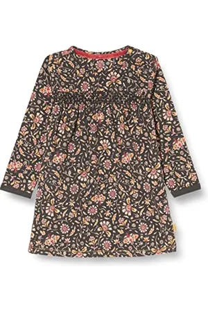 Noppies Baby G Dress LS Shelby AOP Vestito da Gioco, Phantom-P008, 50 cm Bimba