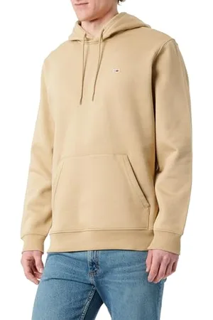 Tommy Hilfiger Uomo Felpa Regular Fit Flag Fleece con Cappuccio, (Relic Tan), S