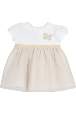 chicco Vestito Elegante Neonata, a Maniche Corte, Ideale per Eventi, Feste o Altre Occasioni, Designed in Italy, Abbigliamento Neonata 0-24 Mesi, Idee Regalo Nascita