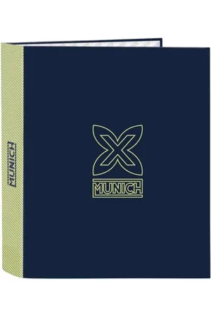 Safta MUNICH NORTH - Cartellina a 4 anelli, ideale per bambini di diverse età, comoda e versatile, qualità e resistenza, 27 x 6 x 33 cm, , M, Casual
