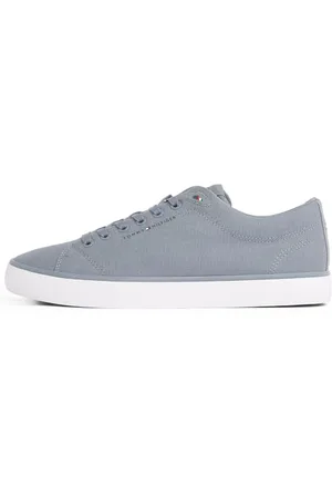 Tommy Hilfiger Uomo Sneakers Vulcanizzate Core Canvas Profilo Basso, Grigio (Overcast Grey), 46 EU