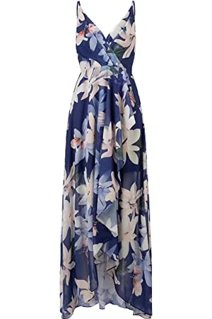 Apart ApartFashion Vestito Dress, Blu Navy Multicolore, 42 Donna