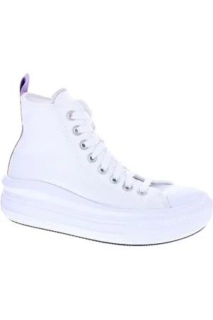 Converse Chuck Taylor all Star Move Platform, Sneaker Uomo, White/Pixel Purple/White, 38 EU
