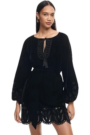 Desigual Woman Woven Dress 3/4 Manica NAN, , L Donna