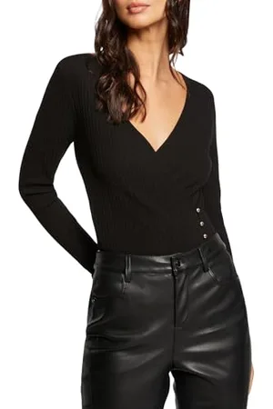 Morgan 241-MCAT Maglione a Maniche Lunghe con Scollo Cache-Coeur, Colore: , Taglia: XS, Women