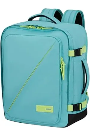 American Tourister Take2Cabin - Bagaglio da cabina EasyJet 36 x 20 x 45 cm, 38 L, 0,70 kg, Bagaglio a mano, Zaino per aereo M Underseater, Turchese/Verde