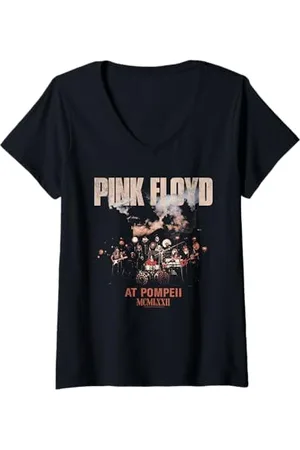 Pink Floyd Donna Pompei Foto dal vivo Maglietta con Collo a V