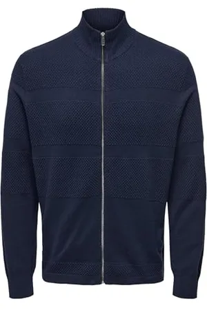 Only & Sons Zip Knit Onsmalik Reg-Cardigan con Cerniera a 12 Pin, , 3XL Uomo