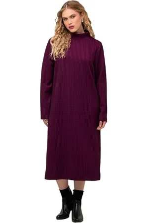 Ulla Popken Sweatkleid, Struktur Vestiti Donna, , 60-62
