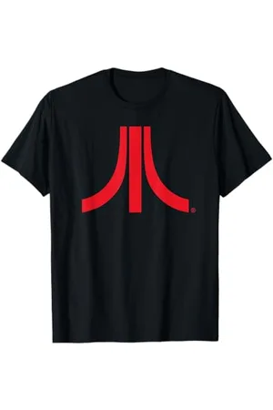 Atari Red Logo Retro Vintage Gamer Fun Graphic Look Maglietta