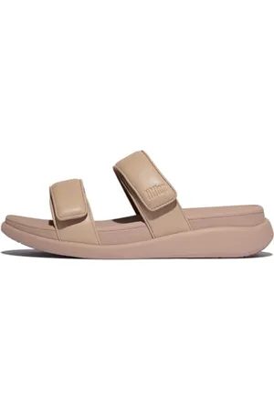 FitFlop F-Mode Go Adjustable Flatform Two-Bar Slides, Sandali a Ciabatta Donna, , 41 EU