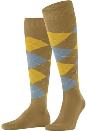Burlington Manchester M Kh cotone al ginocchio fantasia 1 paio, Calzini lunghi Uomo, , 40-46