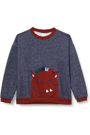 Green Cotton Hello Monster Sweatshirt, Maglia di Tuta Unisex - Adulto,