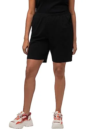 Ulla Popken Pantaloncini in Jersey, Tasche, Elastico in Vita Bermuda, , 40W x 32L Donna