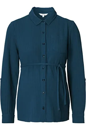 Noppies Blouse Orean Nursing-Maglia a Maniche Lunghe Camicia da Donna, Moonlit Ocean-P985, 40