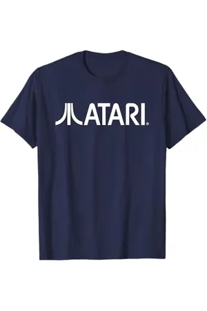 Atari Vintage Games White Logo Classic Gaming Fun Style Maglietta