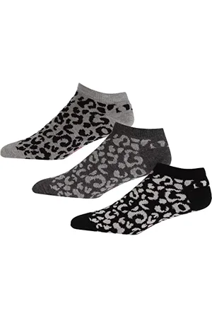 DKNY Donna, Caviglie Calzini, Grigio Scuro/Nero/Grigio, Confezione da 3, Taglie 37-40
