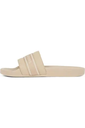 Tommy Hilfiger Donna Scarpe da Mare Poolslide With Webbing Eleganti, Beige (Horseradish), 37