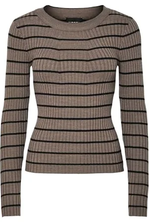 Pieces® Pccrista LS O-Neck Knit Noos BC Maglione Lavorato a Maglia, , M Donna